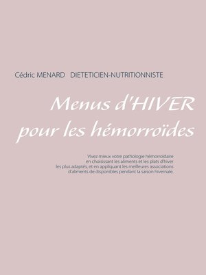 cover image of Menus d'hiver pour les hémorroïdes